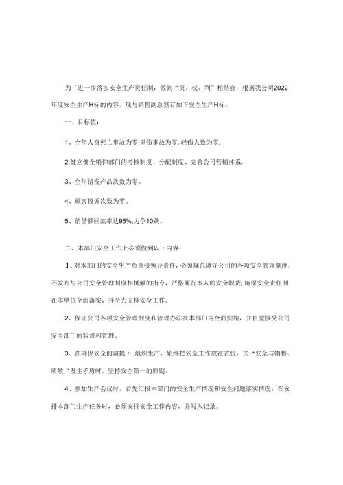 销售副总安全生产责任书.docx