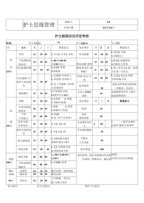 护士能级综合评定考核.docx