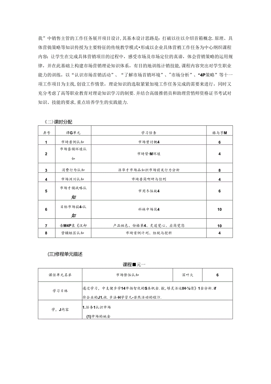 职业学院现代物流管理专业核心课《市场营销》课程标准.docx_第2页