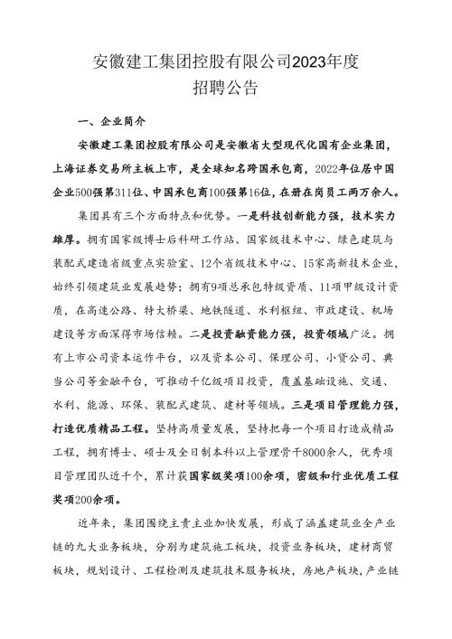 集团2023年度招聘公告.docx