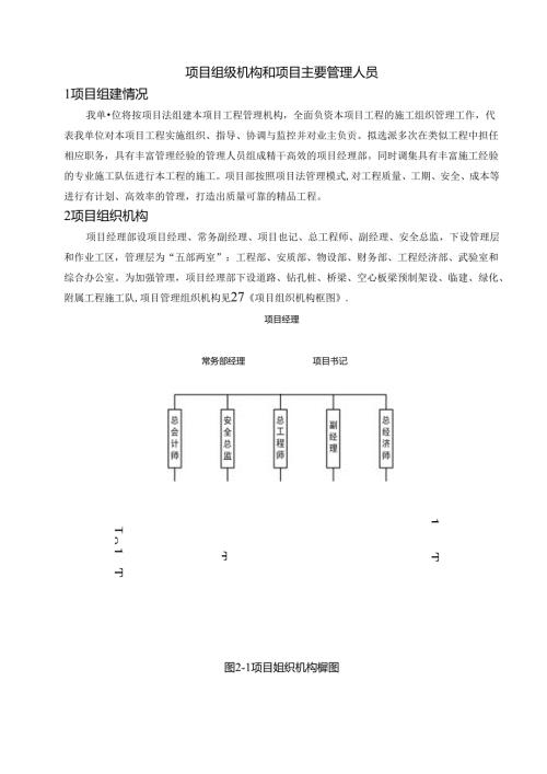 项目组织机构和项目主要管理人员.docx