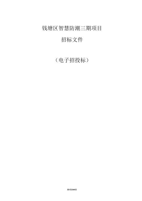 智慧防潮三期项目招标文件.docx