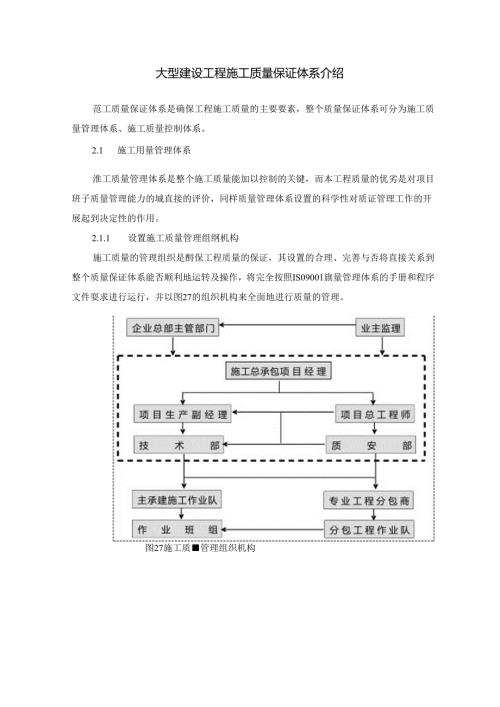 大型建设工程施工质量保证体系介绍.docx