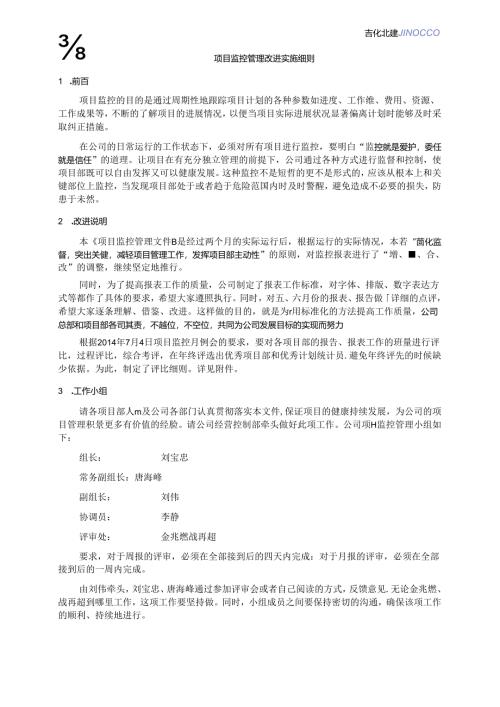 项目监控管理改进实施细则.docx