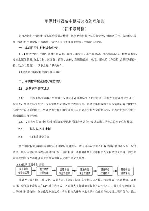 甲供材料设备申报验收细则2017.7.1.docx