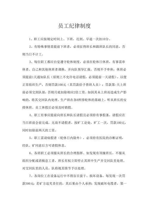 员工纪律制度.docx