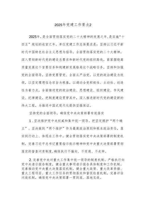 2025年党建工作要点2.docx