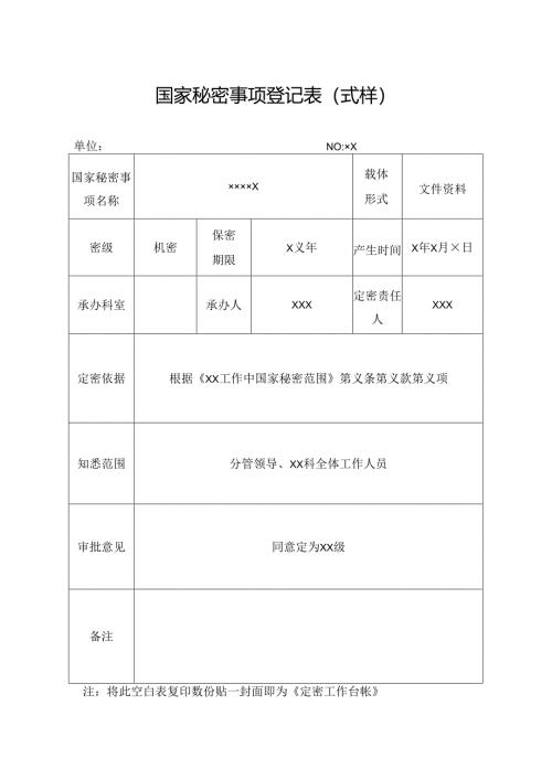 国家秘密事项登记表（式样）.docx