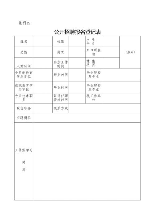 山东省教育厅直属事业单位招聘工作人员情况登记表.docx
