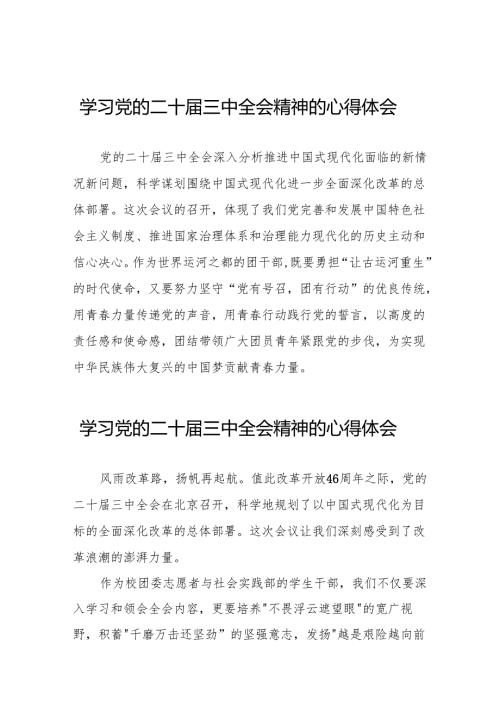 党员干部关于二十届三中全会精神心得体会精选发言稿36篇.docx