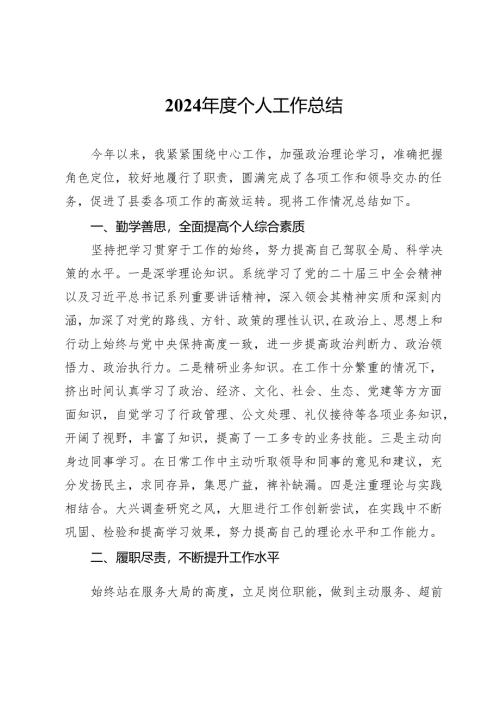 2024年度个人工作总结.docx