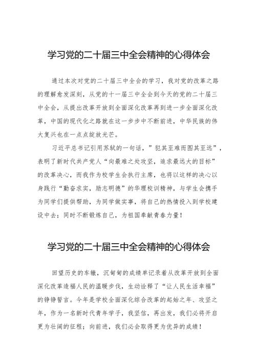 党员干部关于党的二十届三中全会精神的学习感悟36篇.docx