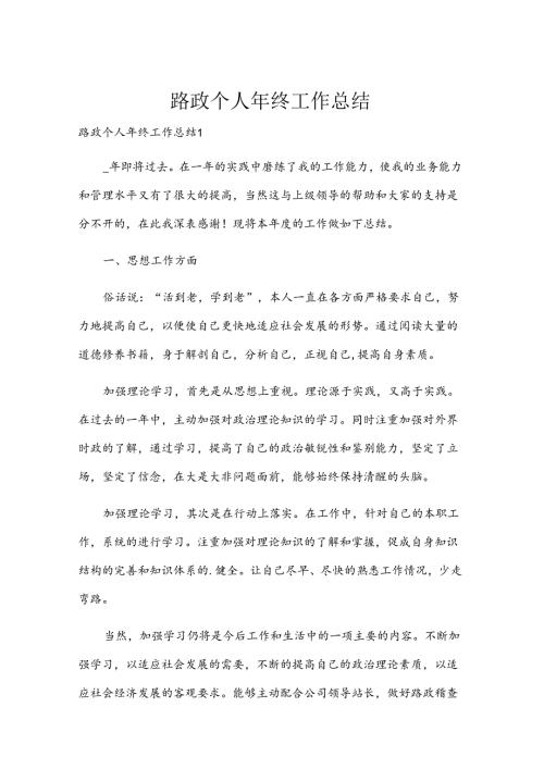 路政个人年终工作总结.docx