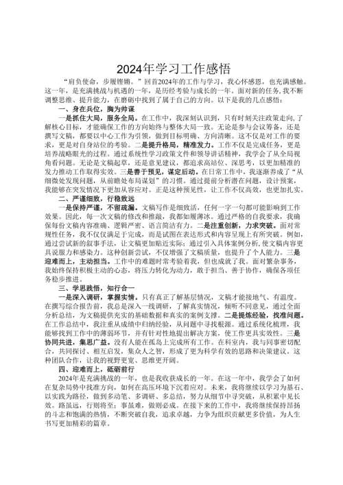 2024年学习工作感悟.docx