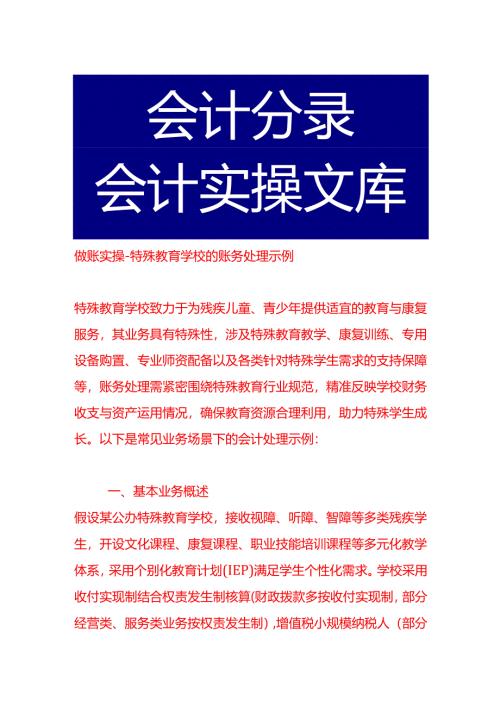 做账实操-特殊教育学校的账务处理示例.docx