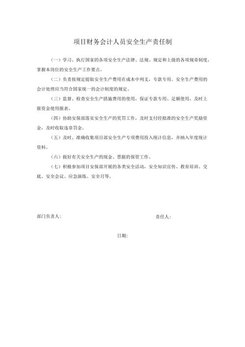 项目财务会计人员安全生产责任制.docx