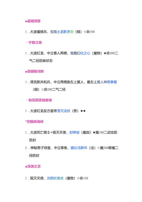 幻世录不杀不赦版绿点装备总结.docx