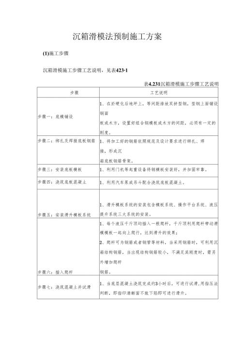沉箱滑模法预制施工方案.docx