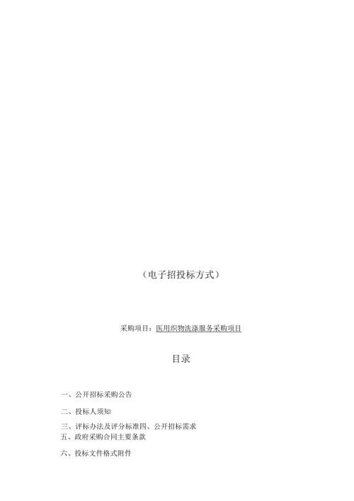 医用织物洗涤服务采购项目招标文件.docx
