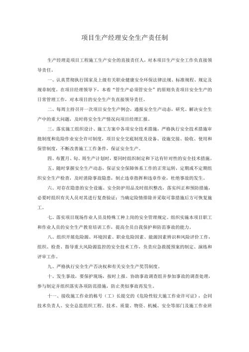 项目生产经理安全生产责任制.docx