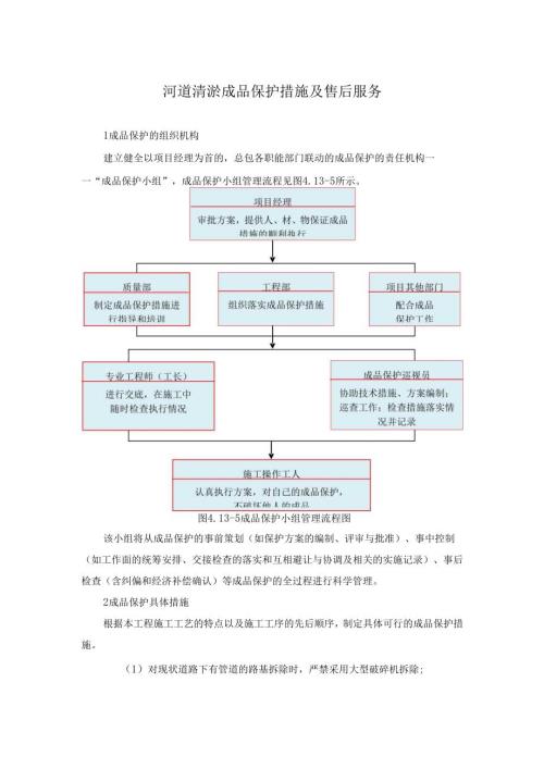 河道清淤成品保护措施及售后服务.docx