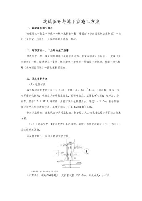 建筑基础与地下室施工方案.docx