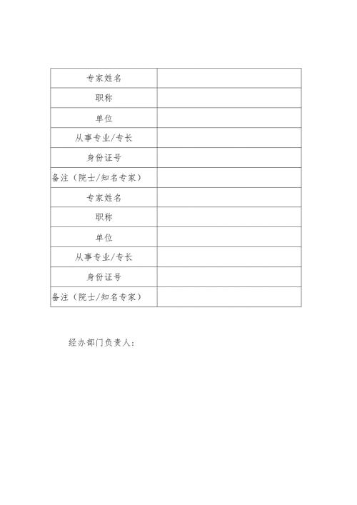 医院专家咨询费专家信息表.docx
