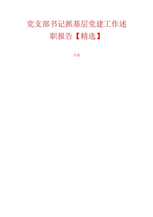 党支部书记抓基层党建工作述职报告.docx