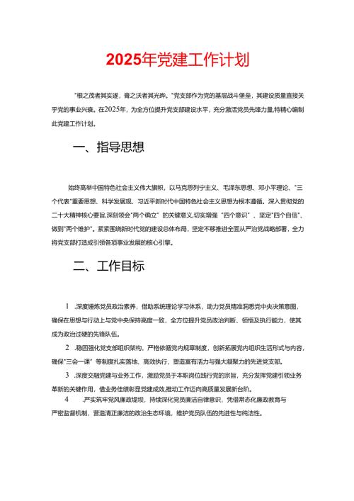 2025年党建工作计划.docx