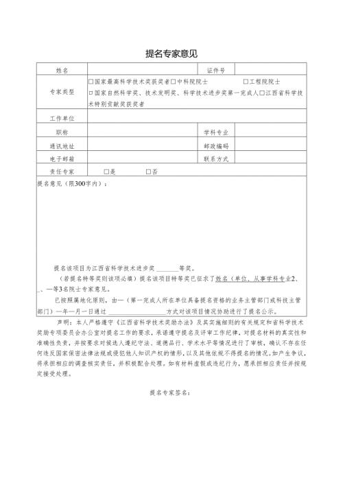提名专家意见表.docx