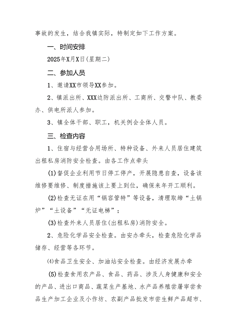 2025年《元旦、春节期间安全生产专项检查》工作实施方案.docx_第2页