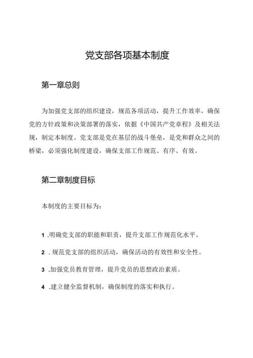 党支部各项基本制度.docx
