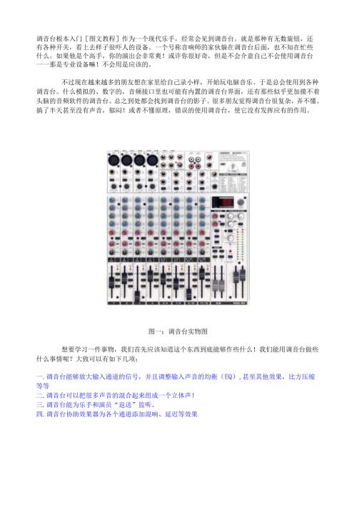 调音台图文教程.docx
