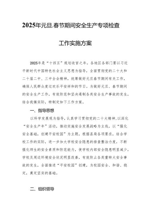 2025年国企开展《元旦、春节期间安全生产专项检查》工作方案 （4份）_79.docx