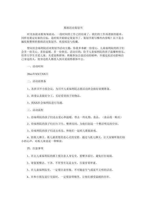 募捐活动策划书.docx