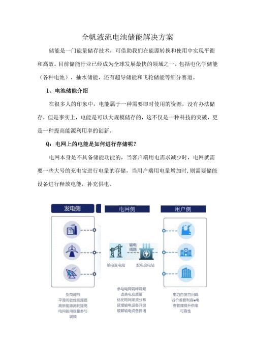 全钒液流电池储能解决方案.docx