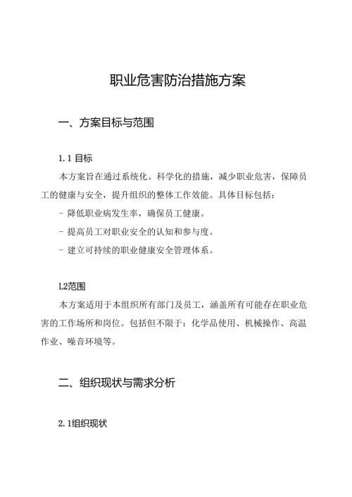 职业危害防治措施方案.docx