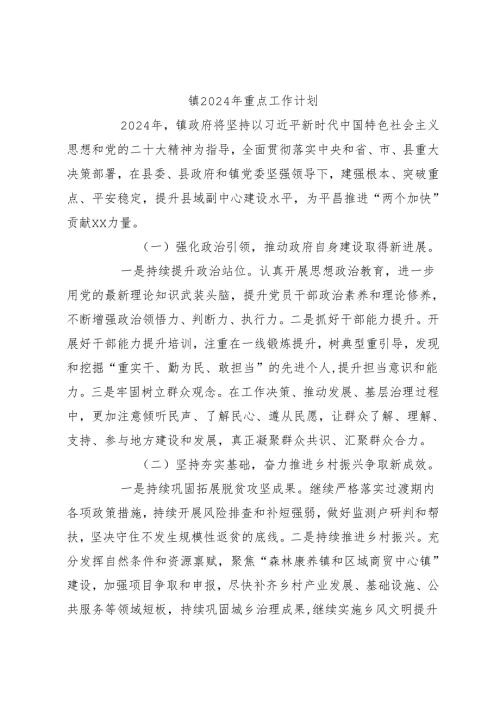 镇2024年重点工作计划.docx