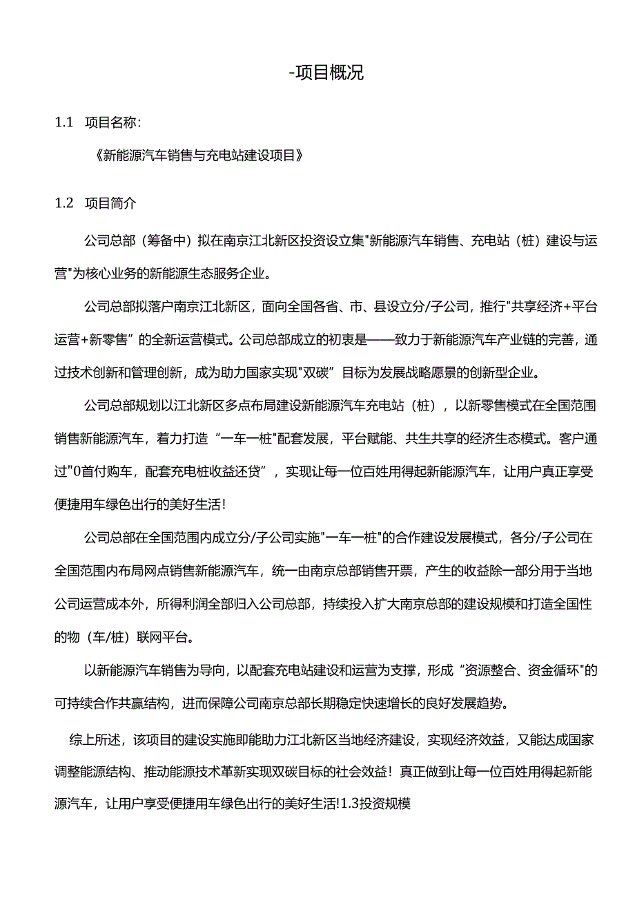 新能源汽车销售与充电站建设项目可行性报告.docx_第2页