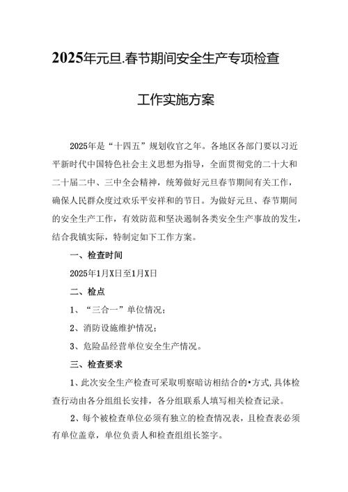 2025年乡镇开展《元旦、春节期间安全生产专项检查》工作方案 （3份）_73.docx