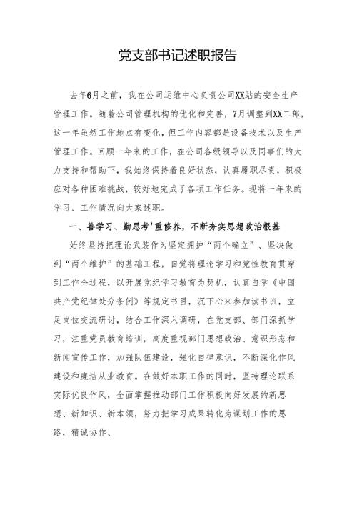 党支部书记述职报告.docx