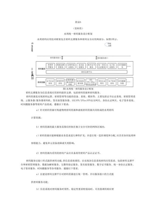 水利统一密码服务设计框架、第二级、第三级水利信息系统密码应用基本技术要求汇总表、密钥生存周期管理.docx