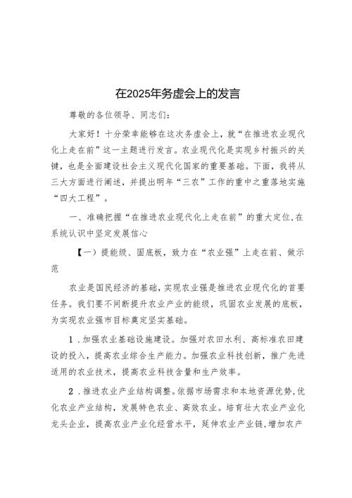 在2025年务虚会上的发言.docx