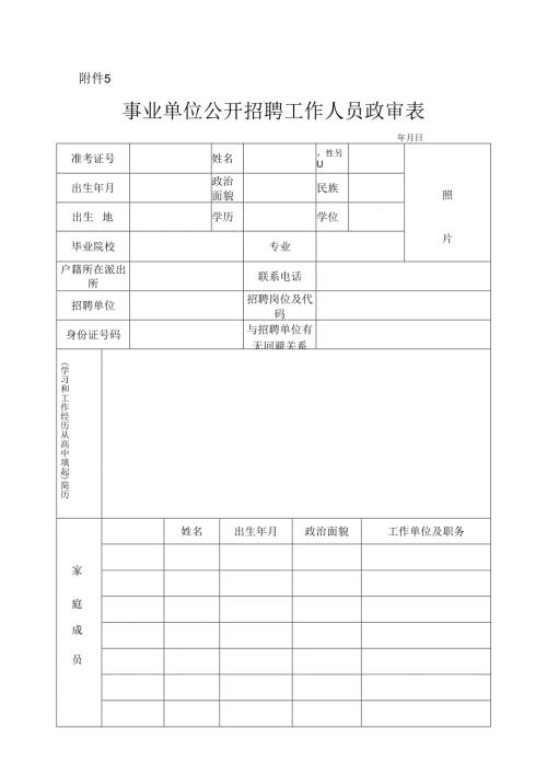 广东省事企业单位选调人员呈报表.docx