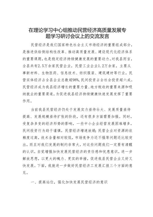 2025年理论中心组专题研讨会上的发言材料精选两篇合辑（税务局）.docx