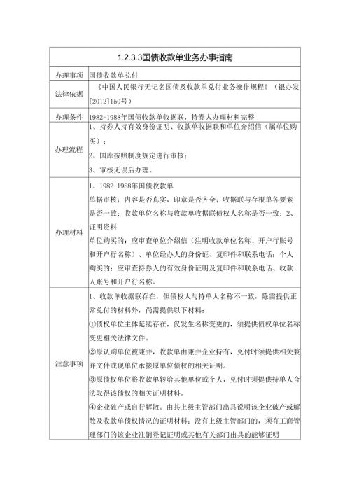 国债收款单业务办事指南.docx
