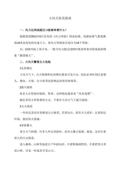 大风天防范指南（2025年）.docx