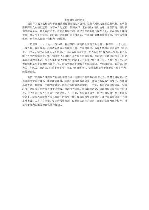 扎紧微权力的笼子.docx