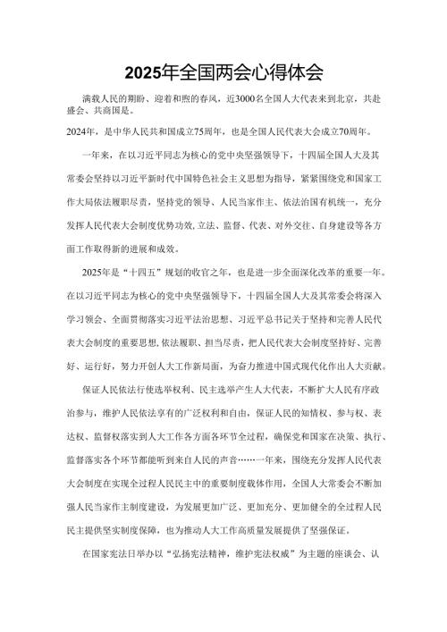 国企2025年两会心得体会资料多篇合集.docx