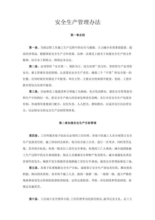 西南环项目安全管理办法.docx